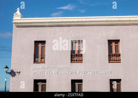 San Juan Porto Rico, Viejo Old San Juan, Calle Cristo, Galeria Nacional, Instituto de Cultura Puertorriquena, Galleria Nazionale di Porto Rico, Porto Rico Foto Stock