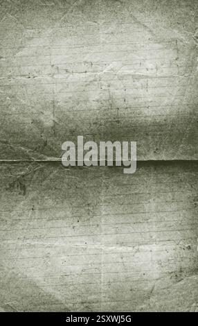 Carta foderata piegata per creare una texture di sfondo vintage grunge Foto Stock