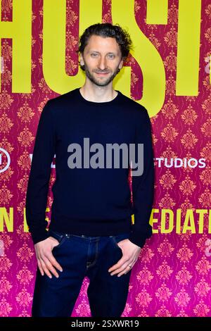 Moritz Heidelbach zu Gast auf dem roten Teppich bei der Premiere der ARD TV serie Ghosts im Kino Cinenova AM 25.02.2025 in Koeln NRW Deutschland *** Moritz Heidelbach come ospite sul Red carpet alla prima della serie TV ARD Ghosts al cinema Cinenova il 25 febbraio 2025 a Colonia NRW Germania Foto Stock