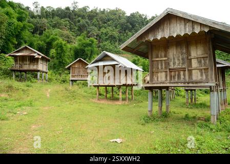 Ban Chaleunsouk. Piccolo villaggio vicino a Luang Namtha a nord del Lao Foto Stock