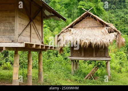 Ban Chaleunsouk. Piccolo villaggio vicino a Luang Namtha a nord del Lao Foto Stock