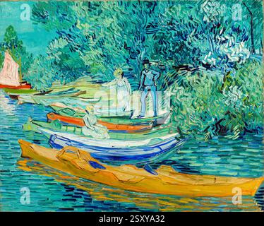Vincent van Gogh, Bank of the Oise ad Auvers, pittura ad olio su tela, 1890 Foto Stock