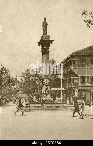 Statua di khada parsi di sheth cursetjee manockjee, Bombay Mumbai, Maharashtra, India, Asia Foto Stock
