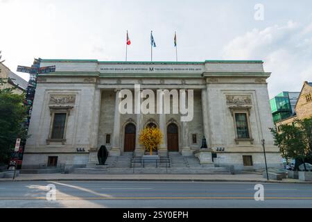 Montreal, Quebec, Canada - 9 agosto 2021: Michal e Renata Hornstein Padiglione del Museo di Belle Arti di Montreal Foto Stock