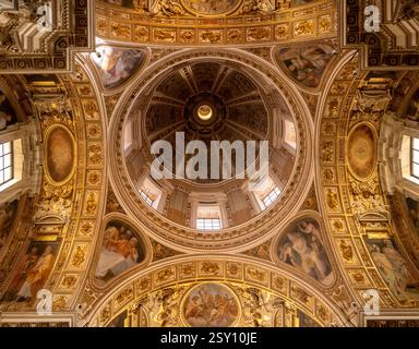 Interno della Basilica Papale di Santa Maria maggiore a Roma, Italia Foto Stock