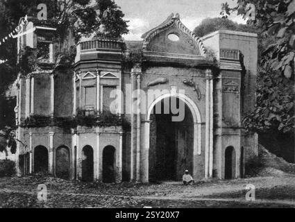 Vecchia foto d'epoca di Secundra Bagh Gate Lucknow uttar pradesh India Foto Stock