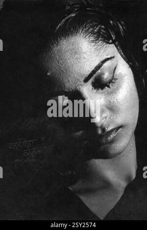 Attrice indiana di bollywood, Waheeda Rehman, India, Asia, NOMR, Asia Foto Stock