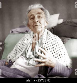 Indian combattenti per la libertà, mirabehn in Austria 1980 Foto Stock