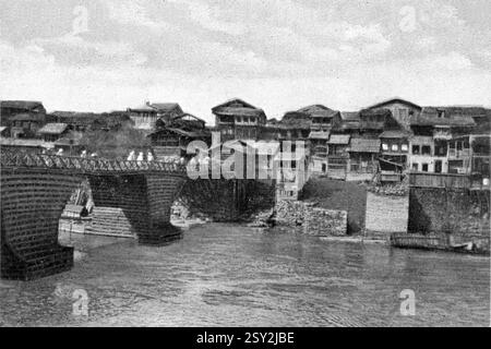 Foto d'epoca srinagar Jammu e Kashmir, India, Asia Foto Stock