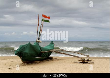Barca, kunkeshwar sindhudurg, Maharashtra, India, Asia Foto Stock