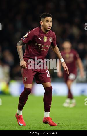 LONDRA, Regno Unito - 26 febbraio 2025: Savinho del Manchester City durante la partita di Premier League tra il Tottenham Hotspur FC e il Manchester City FC allo stadio Tottenham Hotspur (credito: Craig Mercer/ Alamy Live News) Foto Stock