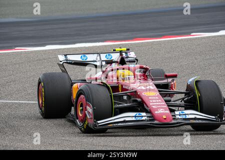 26.02.2025, Bahrein. , . Circuito Internazionale, Sakhir, Formula 1 Testfahrten Bahrain 2025, im Bild Lewis Hamilton (GBR), Scuderia Ferrari HP (foto di Alessio De Marco/Sipa USA) crediti: SIPA USA/Alamy Live News Foto Stock