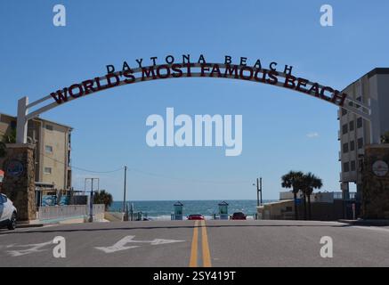 Daytona Beach, Florida, famosa in tutto il mondo Foto Stock