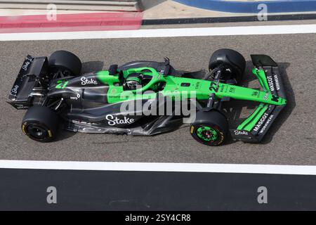 27 HULKENBERG Nico (Ger), puntata F1 Team Kick C45, azione durante i test pre-stagionali di Formula 1 Aramco 2025 del Campionato del mondo FIA di Formula 1 2025 dal 26 al 28 febbraio 2025 sul circuito Internazionale del Bahrain, a Sakhir, Bahrain - foto / DPPI Foto Stock