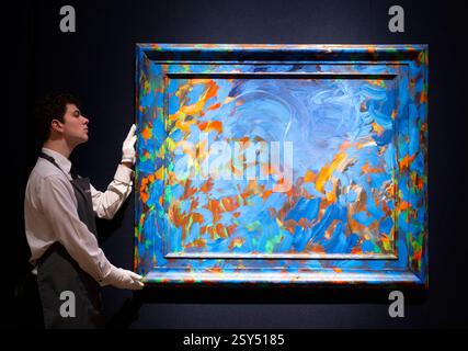 Christie's, Londra, Regno Unito. 27 febbraio 2025. 20th/21st Century: London Evening sale & Art of the Surreal Evening sale previews (vendite il 5 marzo), i punti salienti includono: 20th/21st Century: Howard Hodgkin (1932-2017), scrittura, stima £ 5800.000-800.000. Crediti: Malcolm Park/Alamy Live News Foto Stock