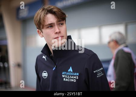 BROWNING Luke (gbr), Williams Racing Academy driver, ritratto durante i test pre-stagionali di Formula 1 Aramco 2025 del Campionato del mondo di Formula 1 FIA 2025 dal 26 al 28 febbraio 2025 sul circuito Internazionale del Bahrain, a Sakhir, Bahrain - foto Eric Alonso/DPPI Credit: DPPI Media/Alamy Live News Foto Stock