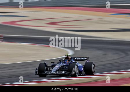 Sakhir, Bahrein. 27 febbraio 2025. Alexander Albon (THA) Atlassian Williams Racing FW47. 27.02.2025. Formula 1 test, Sakhir, Bahrein, giorno due. Il credito fotografico dovrebbe essere: XPB/Alamy Live News. Foto Stock