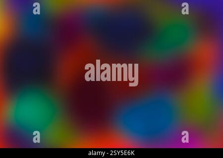 Vivace sfondo a gradiente astratto con forme e sfumature sfocate colorate Foto Stock