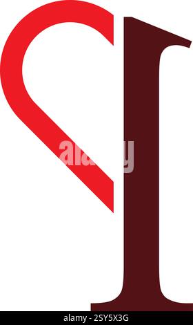 Logo lettera Q ispirato all'amore Illustrazione Vettoriale