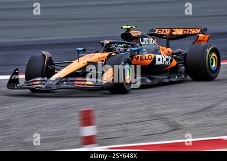 Sakhir, Bahrein. 27 febbraio 2025. Lando Norris (GBR) McLaren MCL39. 27.02.2025. Formula 1 test, Sakhir, Bahrein, giorno due. Il credito fotografico dovrebbe essere: XPB/Alamy Live News. Foto Stock