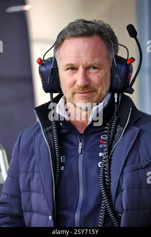 Sakhir, Bahrein. 27 febbraio 2025. Christian Horner (GBR) Direttore del Team Red Bull Racing. 27.02.2025. Formula 1 test, Sakhir, Bahrein, giorno due. Il credito fotografico dovrebbe essere: XPB/Alamy Live News. Foto Stock