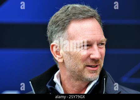 Sakhir, Bahrein. 27 febbraio 2025. Christian Horner (GBR) Direttore del Team Red Bull Racing. 27.02.2025. Formula 1 test, Sakhir, Bahrein, giorno due. Crediti: James Moy/Alamy Live News Foto Stock