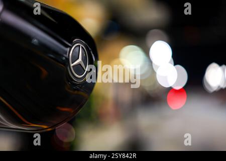 Illustrazione del team Mercedes AMG F1 durante i test pre-stagionali di Formula 1 Aramco 2025 del Campionato del mondo di Formula 1 FIA 2025 dal 26 al 28 febbraio 2025 sul circuito Internazionale del Bahrain, a Sakhir, Bahrain - foto / DPPI Foto Stock