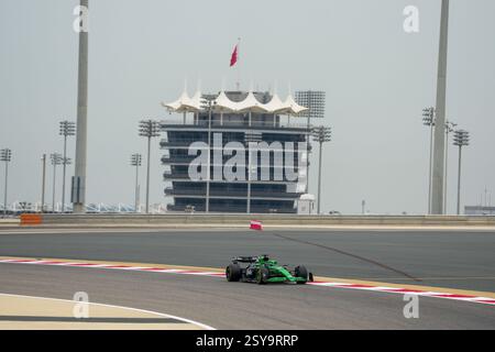 27.02.2025, Bahrein. , . Circuito Internazionale, Sakhir, Formula 1 test Bahrain 2025, Nico Hulkenberg (GER) - Stake F1 Team Sauber - Sauber C45 - Ferrari (foto di Alessio De Marco/Sipa USA) crediti: SIPA USA/Alamy Live News Foto Stock