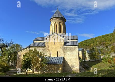 Chiesa di San Nicola Dome, chiesa principale del monastero di Qintsvissi, regione della Cartalia interna, Georgia, Asia Foto Stock