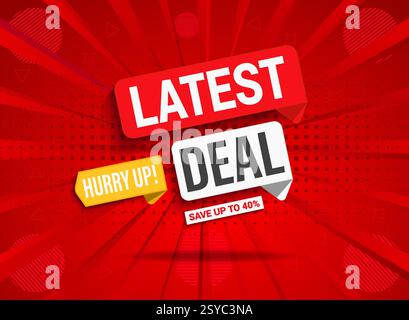 Banner Web di vendita modello di design victor. Sconto esclusivo, vendita Flash, Mega offerta con barra multifunzione realistica. Prezzo offerta speciale del prodotto . Illustrazione Vettoriale