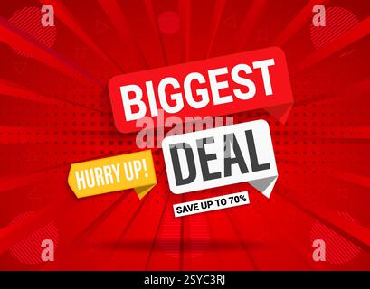 Banner Web di vendita modello di design victor. Sconto esclusivo, vendita Flash, Mega offerta con barra multifunzione realistica. Prezzo offerta speciale del prodotto . Illustrazione Vettoriale