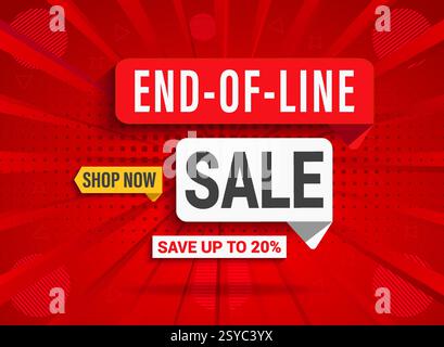 Banner Web di vendita modello di design victor. Sconto esclusivo, vendita Flash, Mega offerta con barra multifunzione realistica. Prezzo offerta speciale del prodotto . Illustrazione Vettoriale