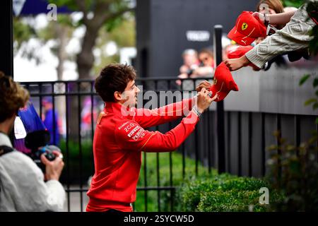 Il pilota Ferrari di Formula 1 Charles Leclerc all'Australian Round del Campionato del mondo di Formula 1 2024 Foto Stock