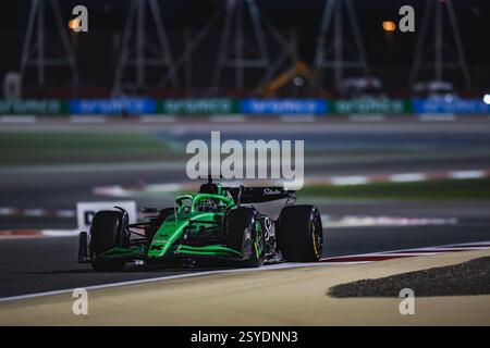 27 HULKENBERG Nico (Ger), puntata F1 Team Kick C45, azione durante i test pre-stagionali di Formula 1 Aramco 2025 del Campionato del mondo FIA di Formula 1 2025 dal 26 al 28 febbraio 2025 sul circuito Internazionale del Bahrain, a Sakhir, in Bahrain Foto Stock