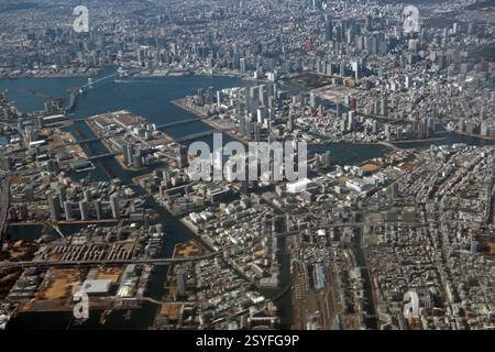 Vista aerea di Tokyo, Giappone Foto Stock