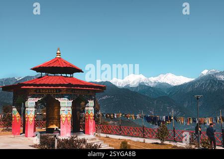 Maestosa e senza tempo: La gloria innevata dell'Himalaya Foto Stock