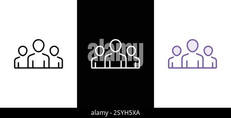 Lavoro di squadra, team building, gruppo di lavoro. Illustrazione vettoriale. Illustrazione Vettoriale