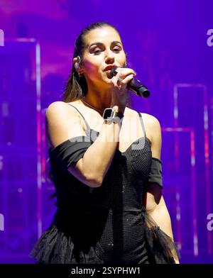 Sarah Engels bei der Premiere der Holiday on Ice Show Holiday on Ice - Horizons im Tempodrom Berlin. *** Sarah Engels alla prima dello spettacolo Holiday on Ice Holiday on Ice Horizons al Tempodrom di Berlino Foto Stock