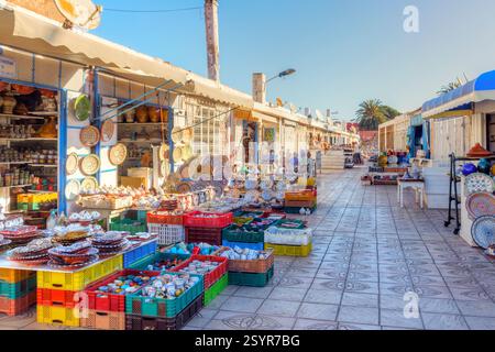 Safi, Marocco, è conosciuta per le sue ceramiche e ceramiche, le spiagge e la ricca storia. Foto Stock