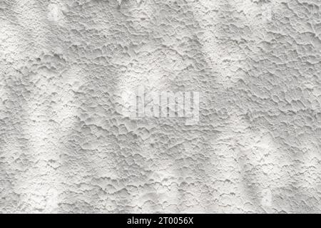Texture parete in cemento bianco AbstractÂ con ombra silhouette motivo naturale abstract motivo decorativo con effetto sovrapposto a parete fissa Foto Stock