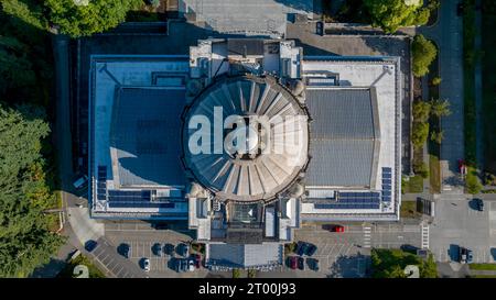 Vista aerea del Campidoglio dello Stato di Washington ad Olympia, Washington. Foto Stock