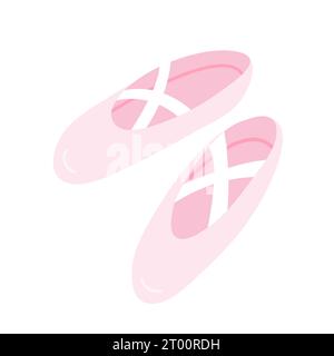 Ballet pointe shoes Illustrazione Vettoriale