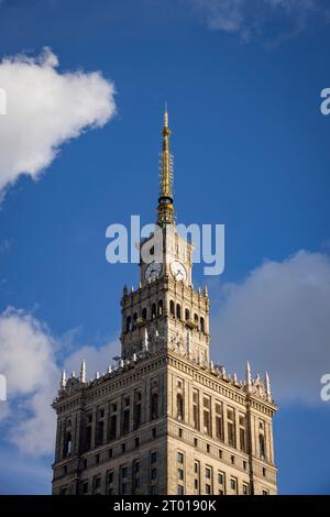 Il Palazzo della Cultura e della scienza, Varsavia, Polonia Foto Stock