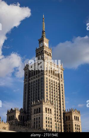 Il Palazzo della Cultura e della scienza, Varsavia, Polonia Foto Stock