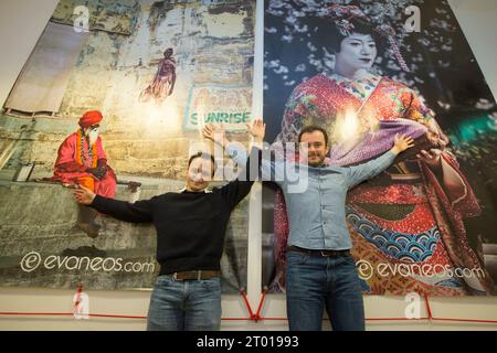 Eric LA BONNARDIERE e Yvan WIBAUX manager della Start up EVANEOS Foto Stock