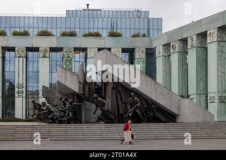 Insurrezione di Varsavia monumento, Varsavia, Polonia Foto Stock