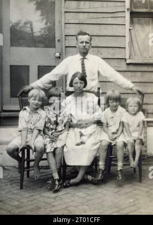 1930s Family, American Family circa 1930 Foto Stock