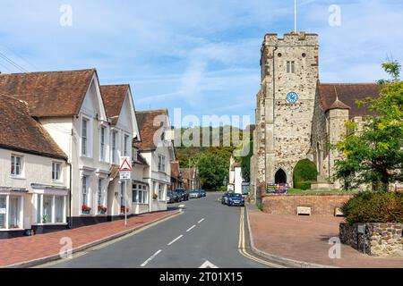 St George's Church, High Street, Wrotham, Kent, Inghilterra, Regno Unito Foto Stock