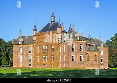 Castello dei principi di Mérode / Kasteel van Westerlo del XIV - XVI secolo a Herselt, Westerlo, nella provincia di Anversa, Fiandre, Belgio Foto Stock