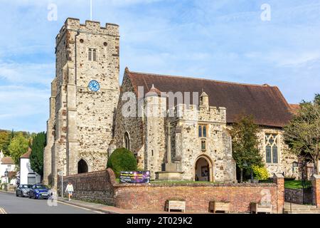 St George's Church, High Street, Wrotham, Kent, Inghilterra, Regno Unito Foto Stock